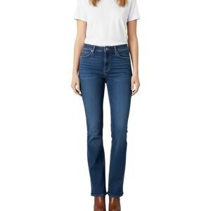 Levis 715 Bootcut Jeans Women 33x29 Dark Wash Stretch Denim Flare Mid Rise Big E